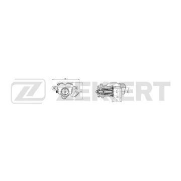 Тормозной суппорт задний левый Opel Astra G H 97- Meriva A 03-