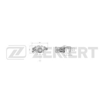 Тормозной суппорт задний левый Opel Vectra C 02- Saab 9-3 (YS3F E79 D79) 02- 9-3X (YS3) 11-