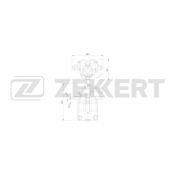 Тормозной суппорт задний левый Peugeot 308 07- 307 00- Citroen C4 I II 04- DS4 11-