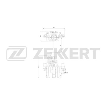 Тормозной суппорт задний левый Renault Laguna II 01- Espace IV 06-