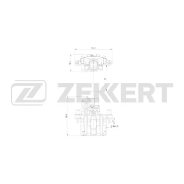 Тормозной суппорт задний левый Renault Laguna II 01- Espace IV 06-