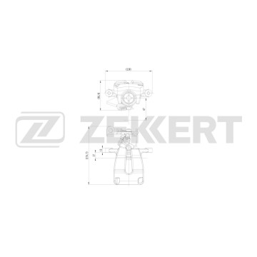Тормозной суппорт задний левый Renault Megane III IV 08- Fluence 10- Scenic III 09-