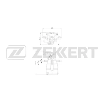 Тормозной суппорт задний левый Renault Megane III IV 08- Fluence 10- Scenic III 09-