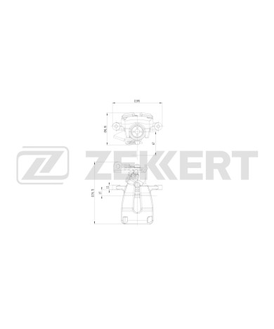 Тормозной суппорт задний левый Renault Megane III IV 08- Fluence 10- Scenic III 09-