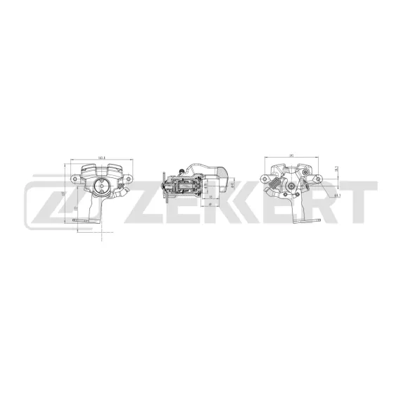 Тормозной суппорт задний левый Toyota Avensis (T270) 08-