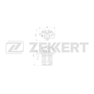 Тормозной суппорт задний левый VW Golf IV 97- Audi A3 97- TT 98- Skoda Octavia (1U_) 96- Seat Le
