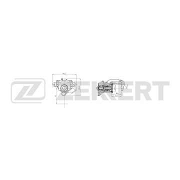 Тормозной суппорт задний левый VW Polo III 96- Passat III IV 88- Golf III IV 92- Ford Galaxy 95