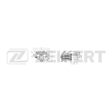 Тормозной суппорт задний левый VW Polo IV V 01- Golf IV 97- Audi A3 96- A1 10- Skoda Rapid (NH3