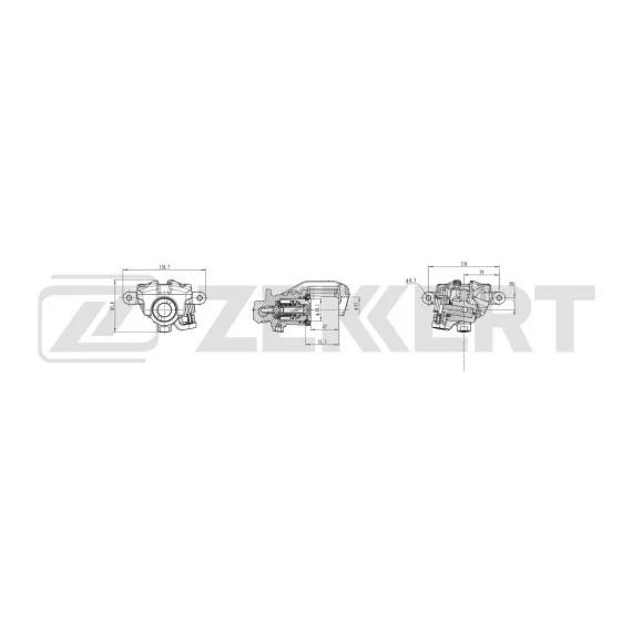 Тормозной суппорт задний правый Audi 100 III IV 87- 100 Avant III IV 87- Coupe I II 88-