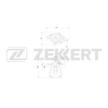 Тормозной суппорт задний правый Ford Focus II 05- Mondeo IV 07- Kuga 08- Galaxy II 06-