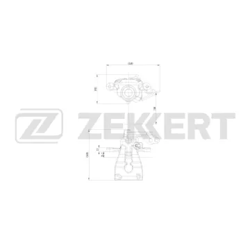 Тормозной суппорт задний правый Ford Focus II 05- Mondeo IV 07- Kuga 08- Galaxy II 06-