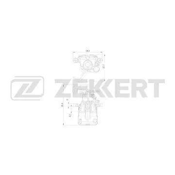 Тормозной суппорт задний правый Honda Accord III-VII 99-