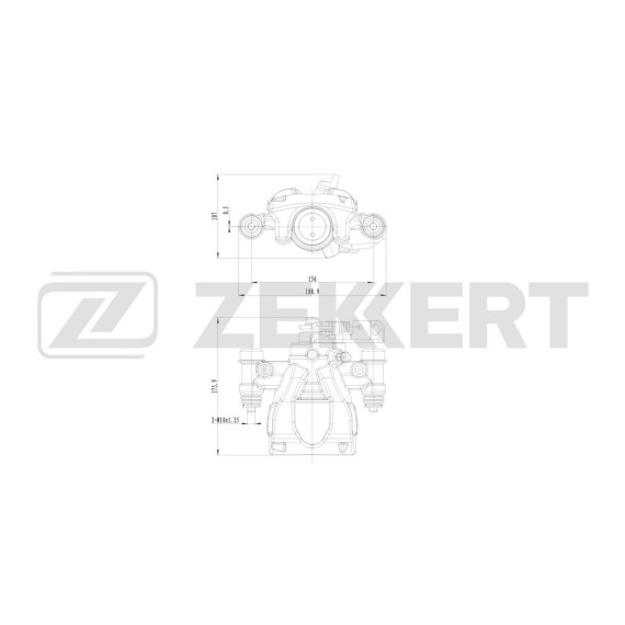 Тормозной суппорт задний правый Nissan NV400 (X62 X62B) 11- Renault Master III 10- Opel Movano B