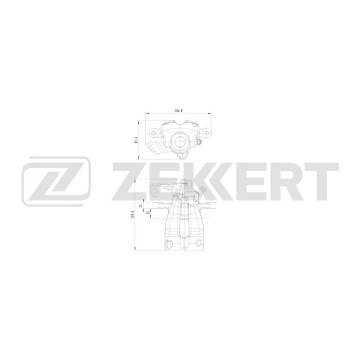 Тормозной суппорт задний правый Opel Astra G 98- Zafira A 99- Meriva A 03-