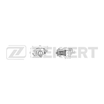 Тормозной суппорт задний правый Opel Astra G H 97- Meriva A 03-