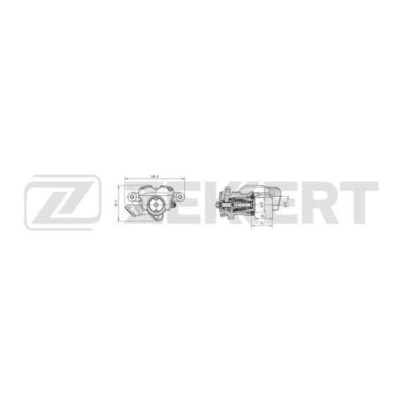 Тормозной суппорт задний правый Opel Astra G H 97- Meriva A 03-