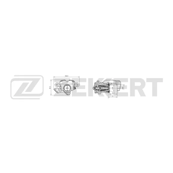 Тормозной суппорт задний правый Opel Astra G H 97- Meriva A 03-
