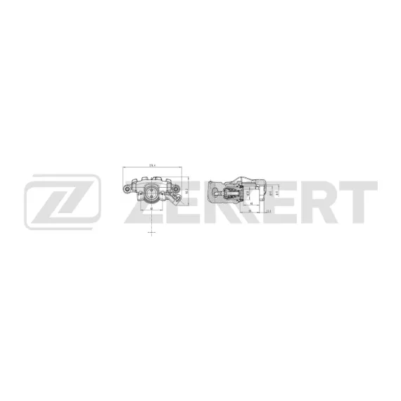 Тормозной суппорт задний правый Opel Vectra C 02- Saab 9-3 (YS3F E79 D79) 02- 9-3X (YS3) 11-