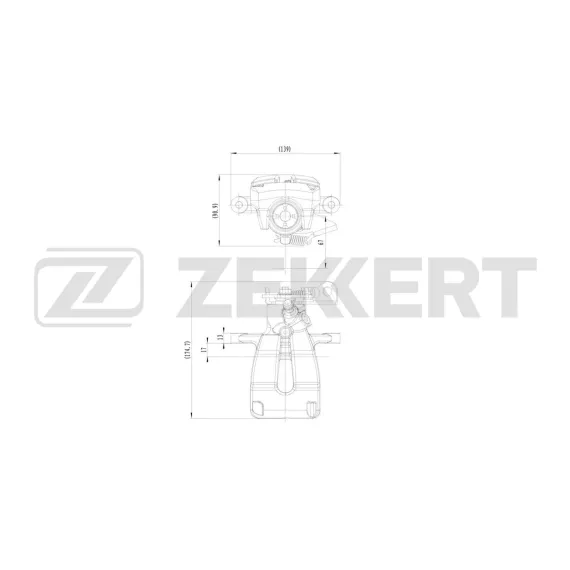 Тормозной суппорт задний правый Renault Megane III IV 08- Fluence 10- Scenic III 09-