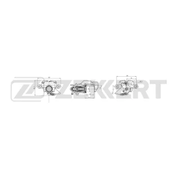 Тормозной суппорт задний правый Renault Scenic II 03-