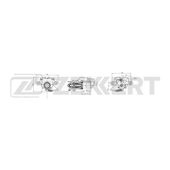 Тормозной суппорт задний правый Renault Scenic II 03-
