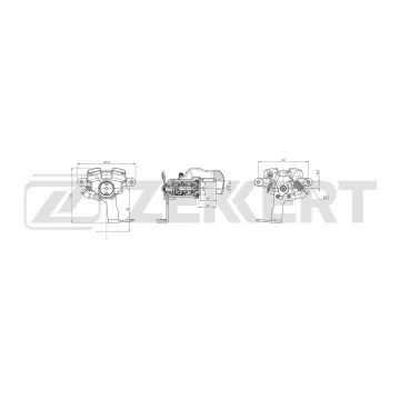 Тормозной суппорт задний правый Toyota Avensis (T270) 08-