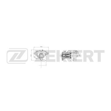 Тормозной суппорт задний правый VW Polo III 96- Passat III IV 88- Golf III IV 92- Ford Galaxy 9