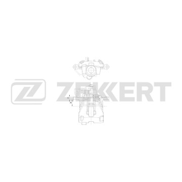 Тормозной суппорт задний правый VW Transporter IV 96- Sharan 01-