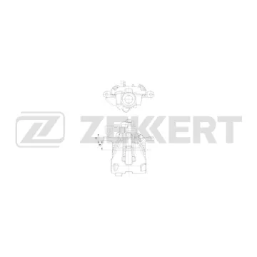 Тормозной суппорт задний правый VW Transporter IV 96- Sharan 01-