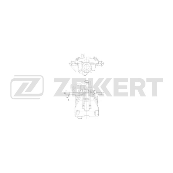 Тормозной суппорт задний правый VW Transporter IV 96- Sharan 01-