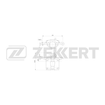 Тормозной суппорт передний левый Chevrolet Spark 05- Matiz (M200/250) 05- Daewoo Matiz (M100/150/2