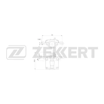 Тормозной суппорт передний левый Chevrolet Spark 05- Matiz (M200/250) 05- Daewoo Matiz (M100/150/2
