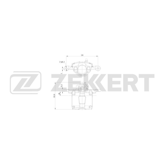 Тормозной суппорт передний левый Chevrolet Spark 05- Matiz (M200/250) 05- Daewoo Matiz (M100/150/2