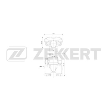 Тормозной суппорт передний левый Ford Focus II III 04- Transit 13- Mazda 3 I II 03- 5 I II 05-