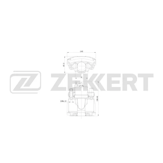 Тормозной суппорт передний левый Ford Focus II III 04- Transit 13- Mazda 3 I II 03- 5 I II 05-