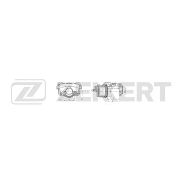 Тормозной суппорт передний левый Ford Mondeo IV 07- Galaxy II 06- LR Freelander II 06- Volvo S60