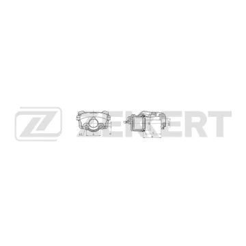Тормозной суппорт передний левый Ford Mondeo IV 07- Galaxy II 06- LR Freelander II 06- Volvo S60