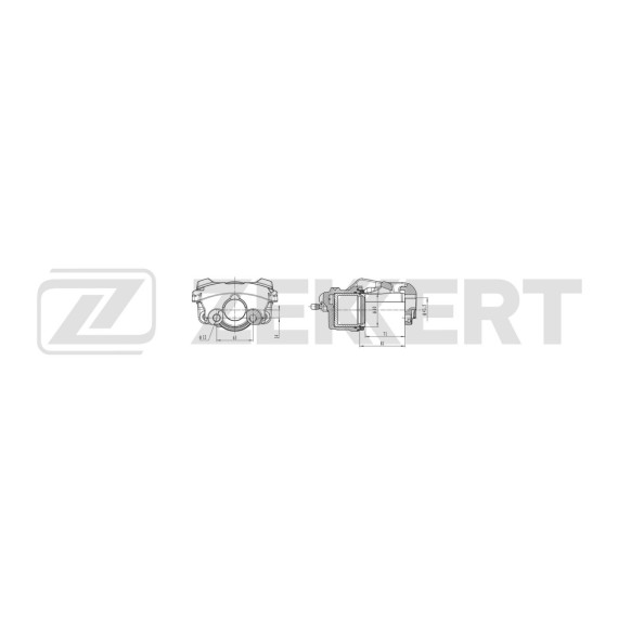 Тормозной суппорт передний левый Ford Mondeo IV 07- Galaxy II 06- LR Freelander II 06- Volvo S60