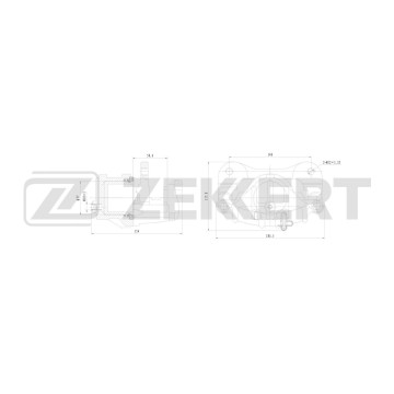 Тормозной суппорт передний левый GAZ Volga (3110) 95-