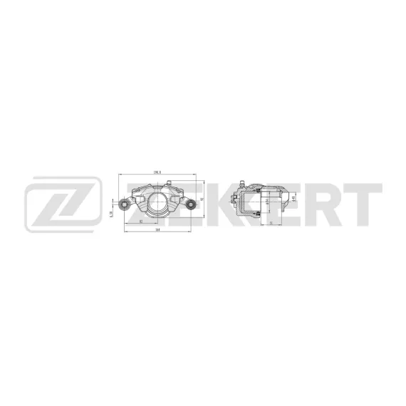 Тормозной суппорт передний левый Hyundai Getz 03- Accent II 99-