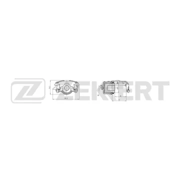 Тормозной суппорт передний левый Opel Astra G 98- Chevrolet Corsa 00-