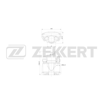 Тормозной суппорт передний правый Ford Focus II III 04- Transit 13- Mazda 3 I II 03- 5 I II 05