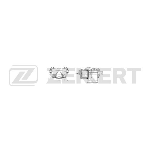 Тормозной суппорт передний правый Ford Mondeo IV 07- Galaxy II 06- LR Freelander II 06- Volvo S60