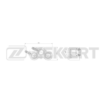 Тормозной суппорт передний правый Lada 110 (2110) 04 111 (2111) 00-