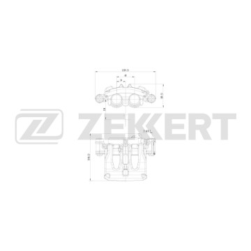 Тормозной суппорт передний правый VW Crafter 30-35 06- MB Sprinter 3 5/3/4 6/5-t (906) 06-