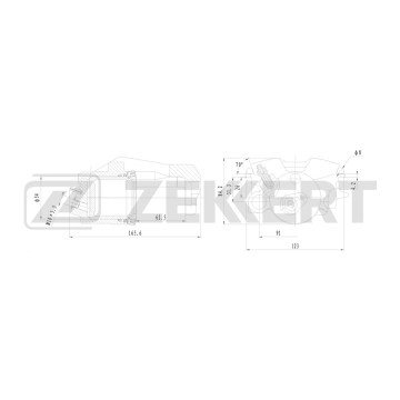 Тормозной суппорт передний правый VW Polo IV V 01- Golf IV-VI 97- Jetta III 05- Audi A3 I II 96