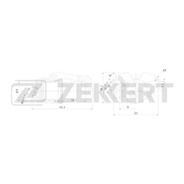 Тормозной суппорт передний правый VW Polo IV V 01- Golf IV-VI 97- Jetta III 05- Audi A3 I II 96