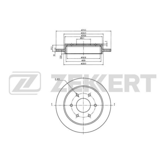 Диск торм. задн. Infinity QX56 03-