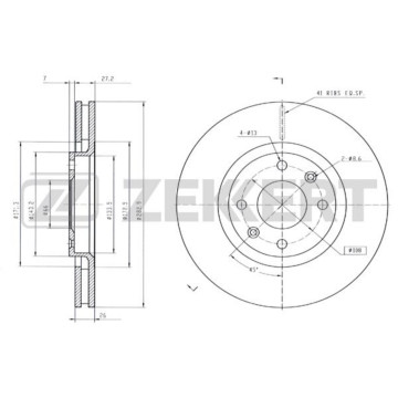 Диск торм. перед. Citroen Berlingo I II 02- C3 I II 02- C4 I II 04- C5 I II 01- Xsara 99- (