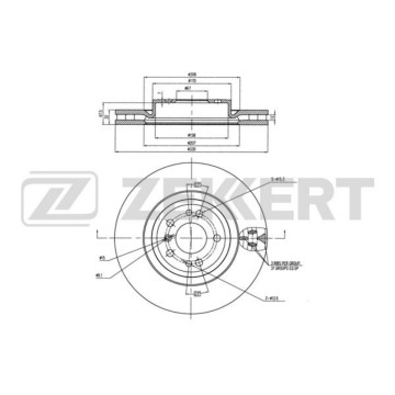 Диск торм. перед. MB M-Class (W166) 11- (с покрытием)